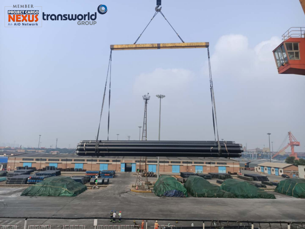 Transworld Logistics Ltd transports pipes – AIO Logistics